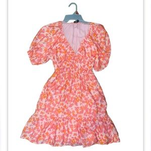 NWOT Marina Puff Sleeve Mini Dress